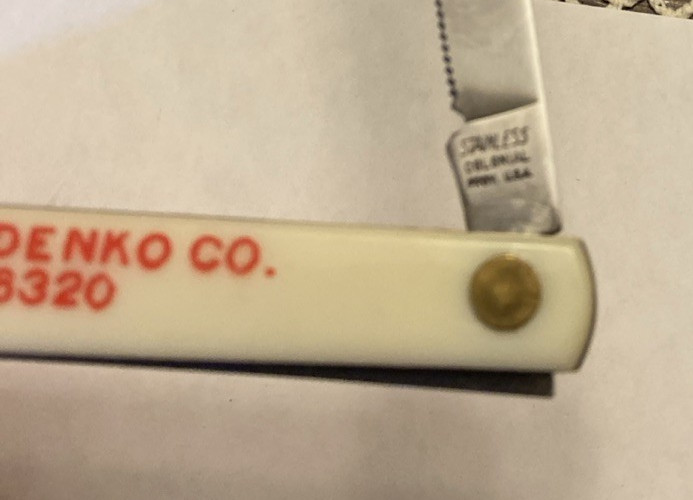 Dietz & Kolodenko Co. Melon Fruit Tester Knife Colonial