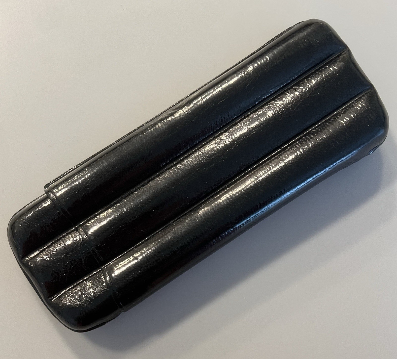 Genuine Leather Cigar Case Holder for 3 Cigars