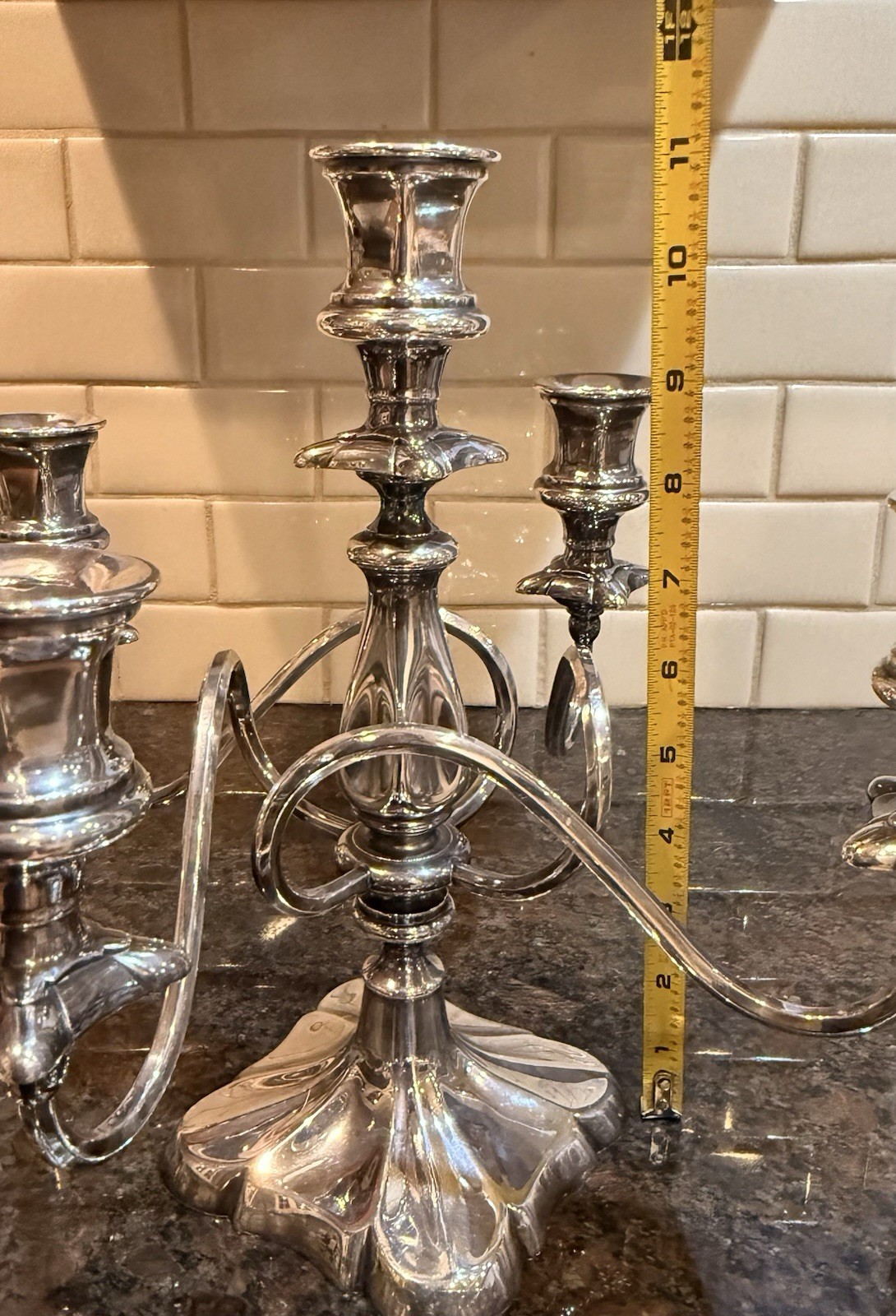 Wilcox Silverplate Candelabra, Rococo Revival – Neoclassic Influence 2793