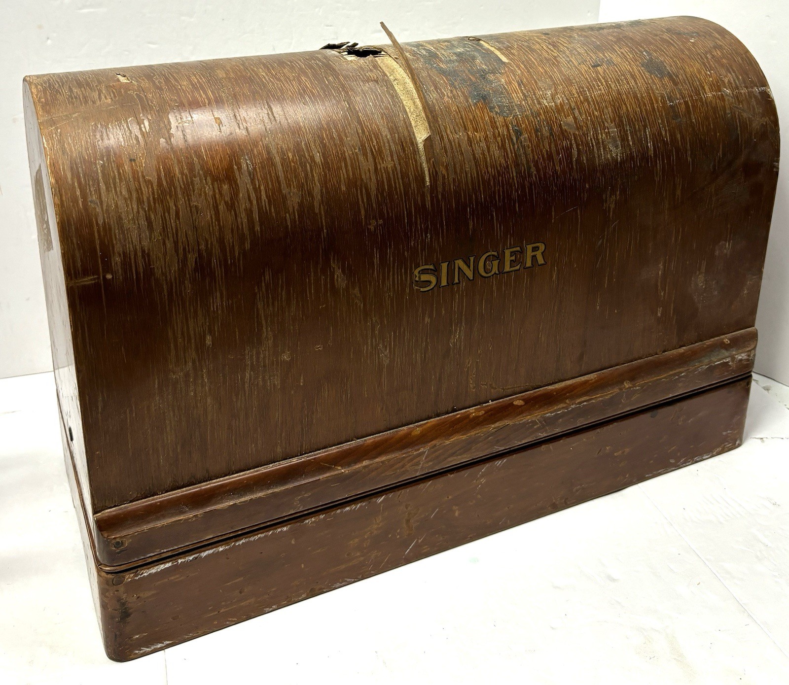 1919 Singer Sewing Machine Model 66 Red Eye G7166634 Rough Case FOR PARTS/REPAIR