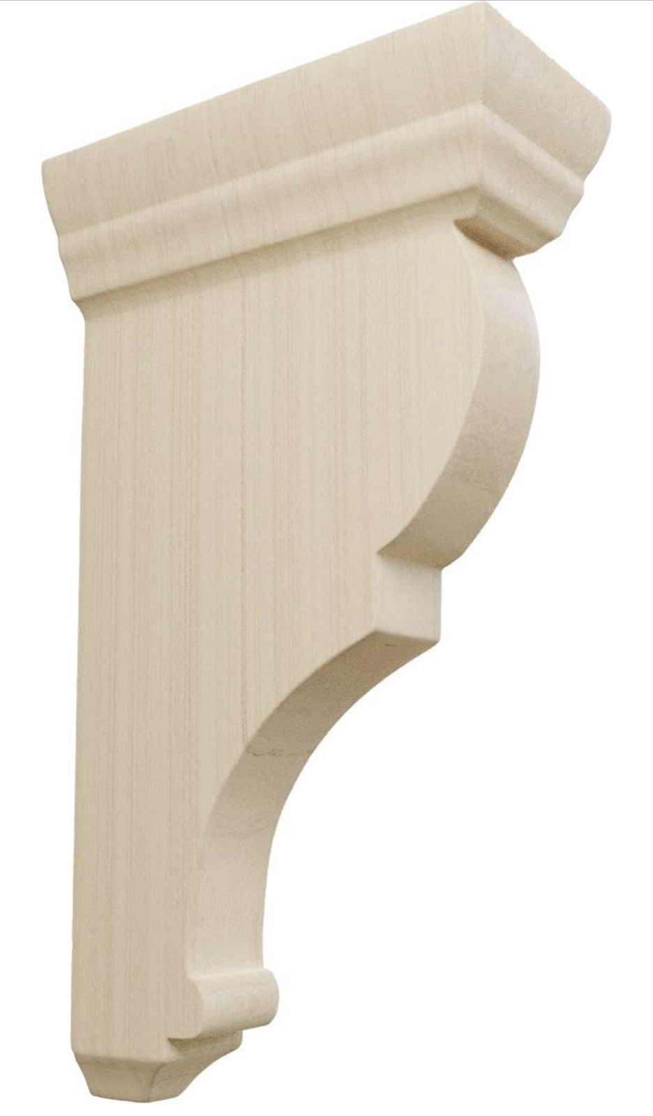 Ekena Millwork Rojas Wood Corbels, 2″W x 4 1/2″D x 8″H, Rubberwood