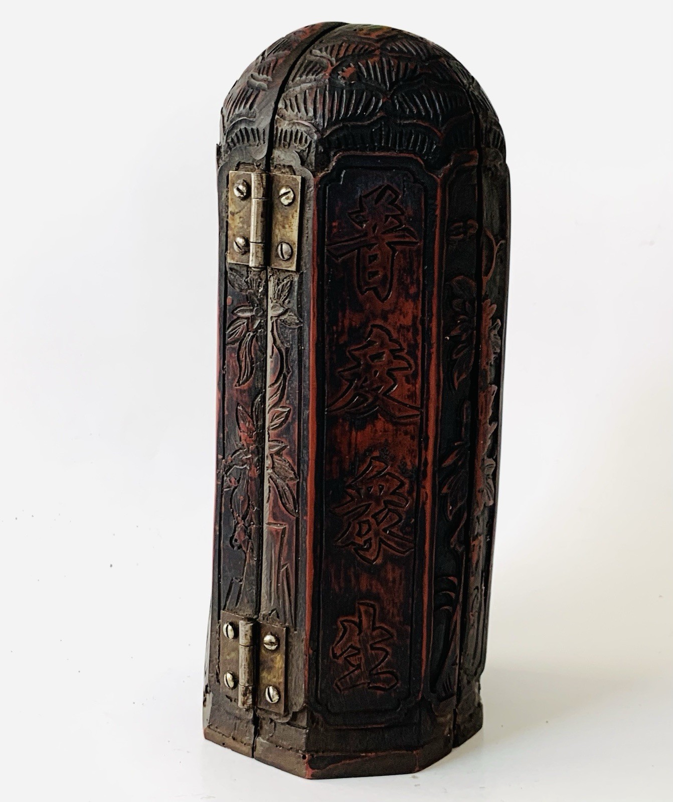 Chinese Triptych Portable Buddhist Shrine Statue Folding For Travel 8” Tall