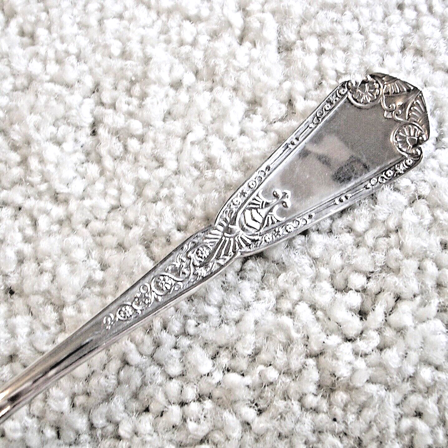 “Longfellow” antique sterling silver teaspoon by Hotchkiss & Schreuder (H&S)