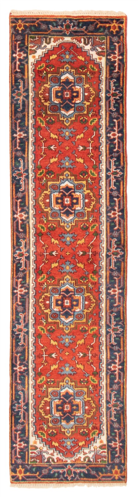 2’7″ x 9’11” Vintage Hand-knotted Runner Rug Traditional Oriental Wool Carpet