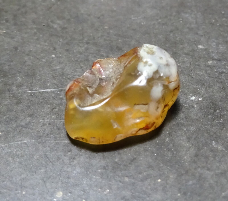 Chalcedony Agate Nugget Bead Not Perforated Eyes Inclusions Talisman Antique