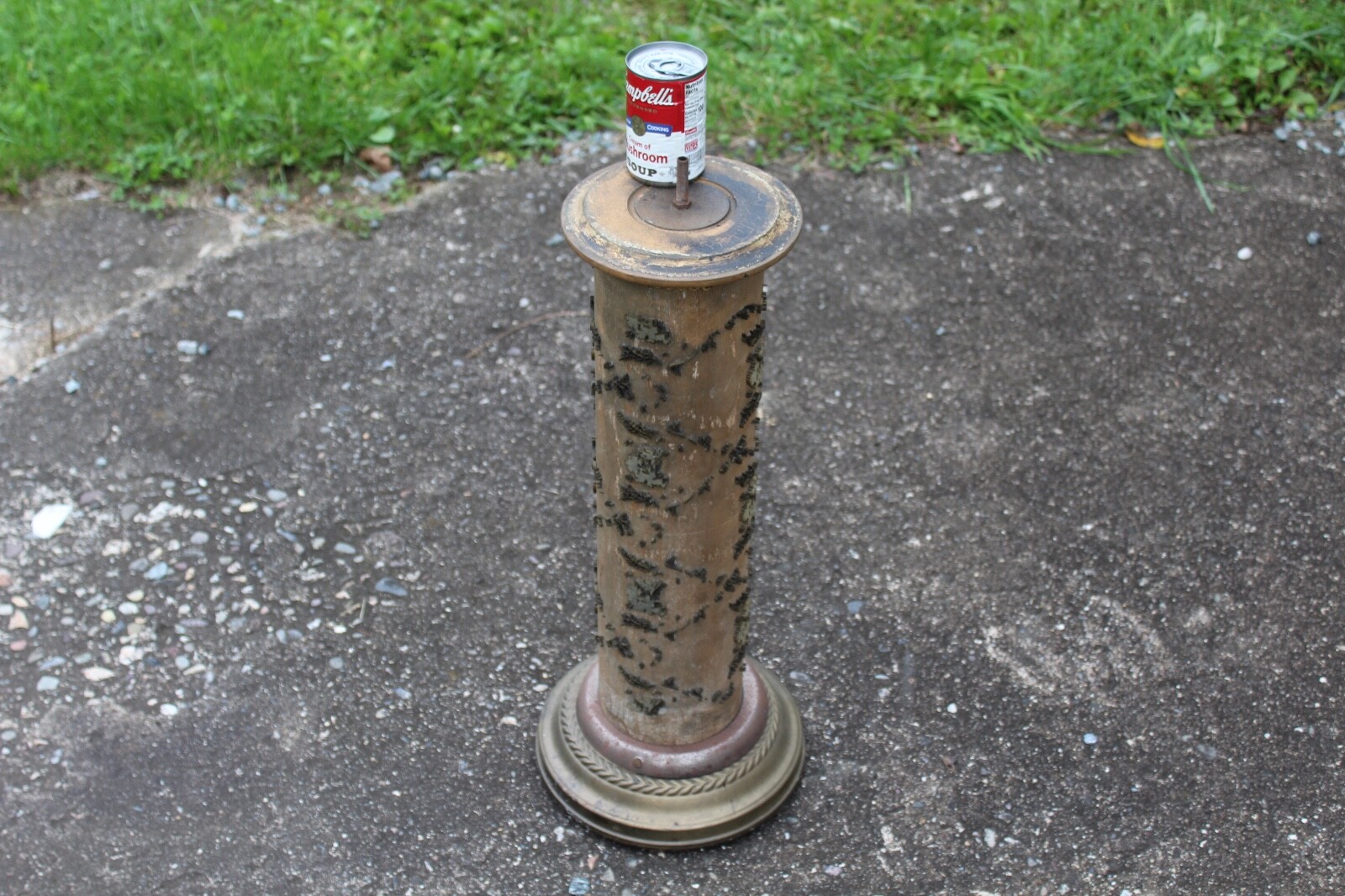 Antique Victorian Wall Paper Pattern Press Cylinder Primitive Wallpaper