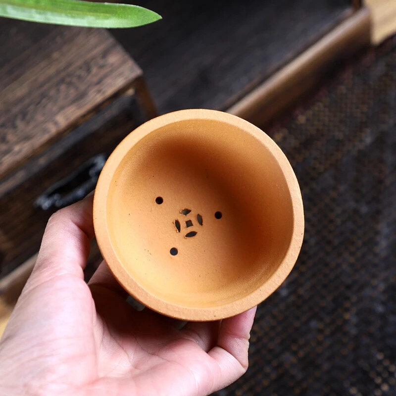 Ceramic Circle Bonsai Pot Flower Succulents Plant Small Vase Table Supersmall
