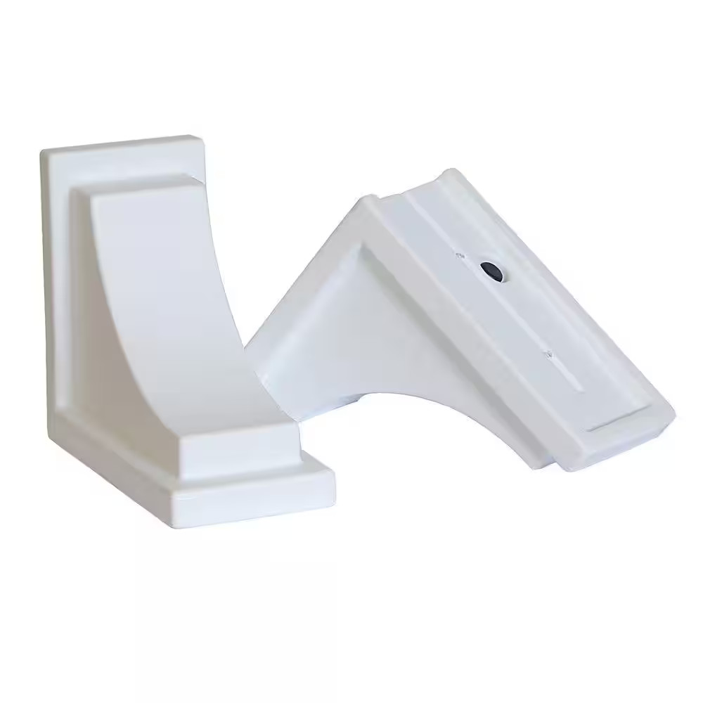 Nantucket Decorative Corbel White Polyethylene Durable Outdoor Accent