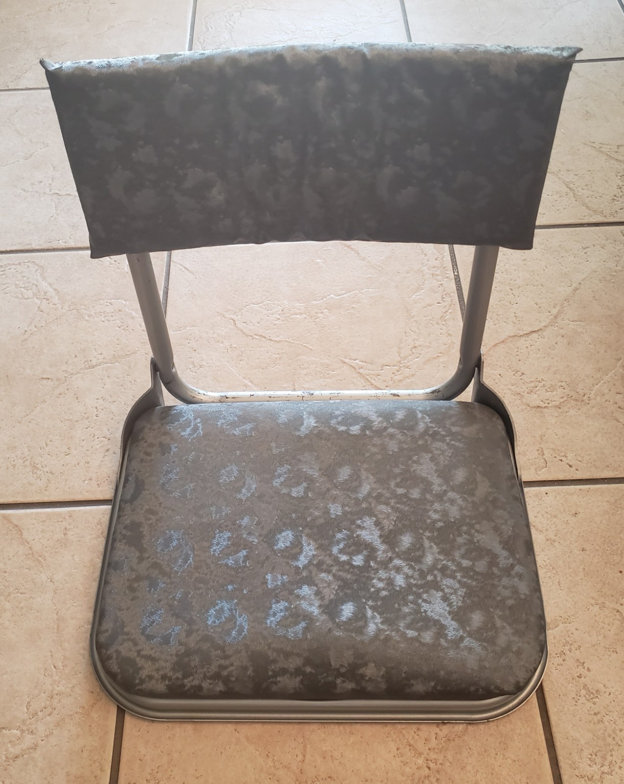 Vintage Retro Green Teal Dennis 1950-60s Portable Folding Stadium Seat Chair