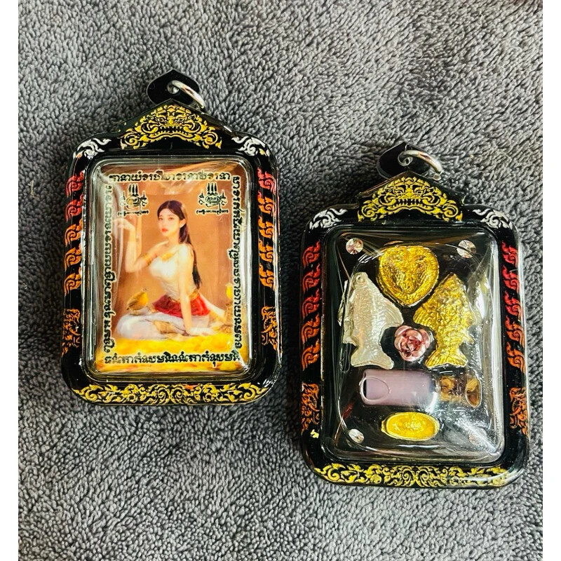 Locket Nang Kwak Waterproof Pendant Takrud Talisman Love Charm Oil Thai Amulet
