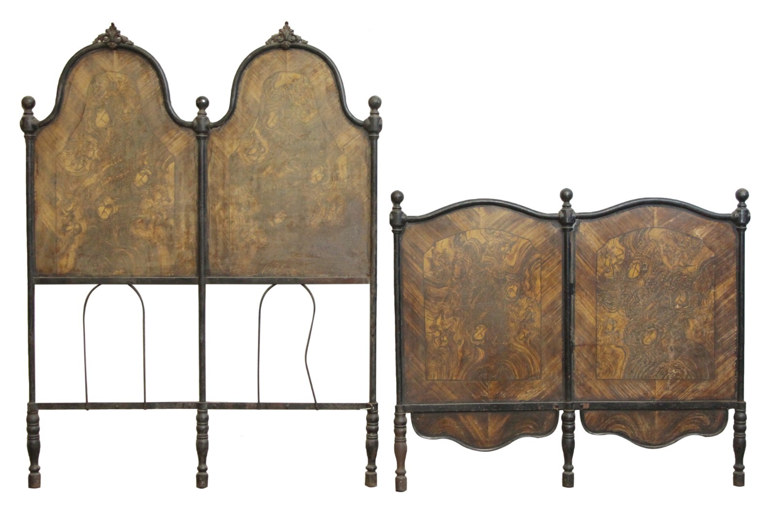 Antique Victorian Twin Bed Frame Set