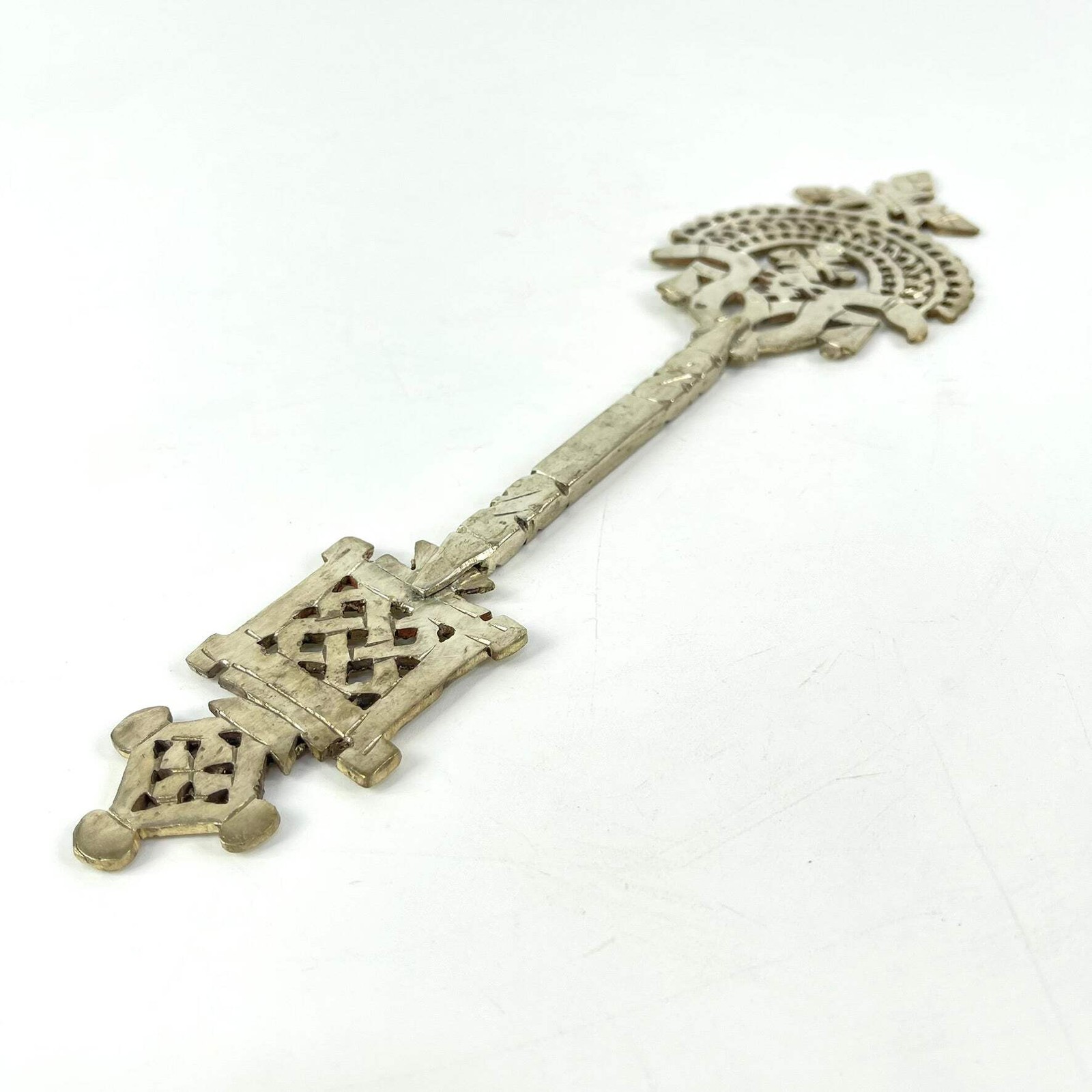 Silver Colored Coptic Hand Cross Ethiopia