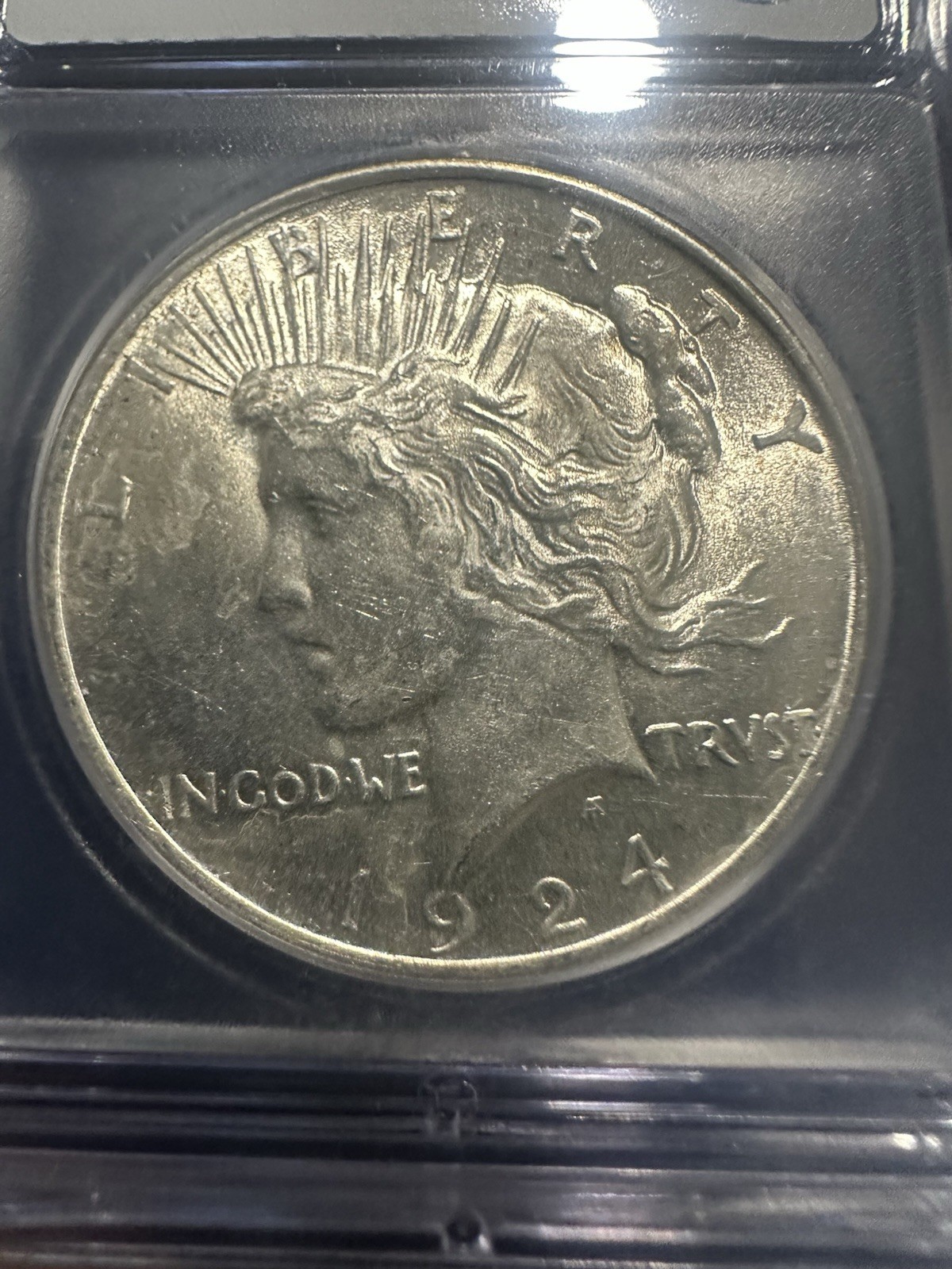1924-P Peace Silver Dollar Coin ICG MS63 Nice Eye Appeal, Highly Collectible