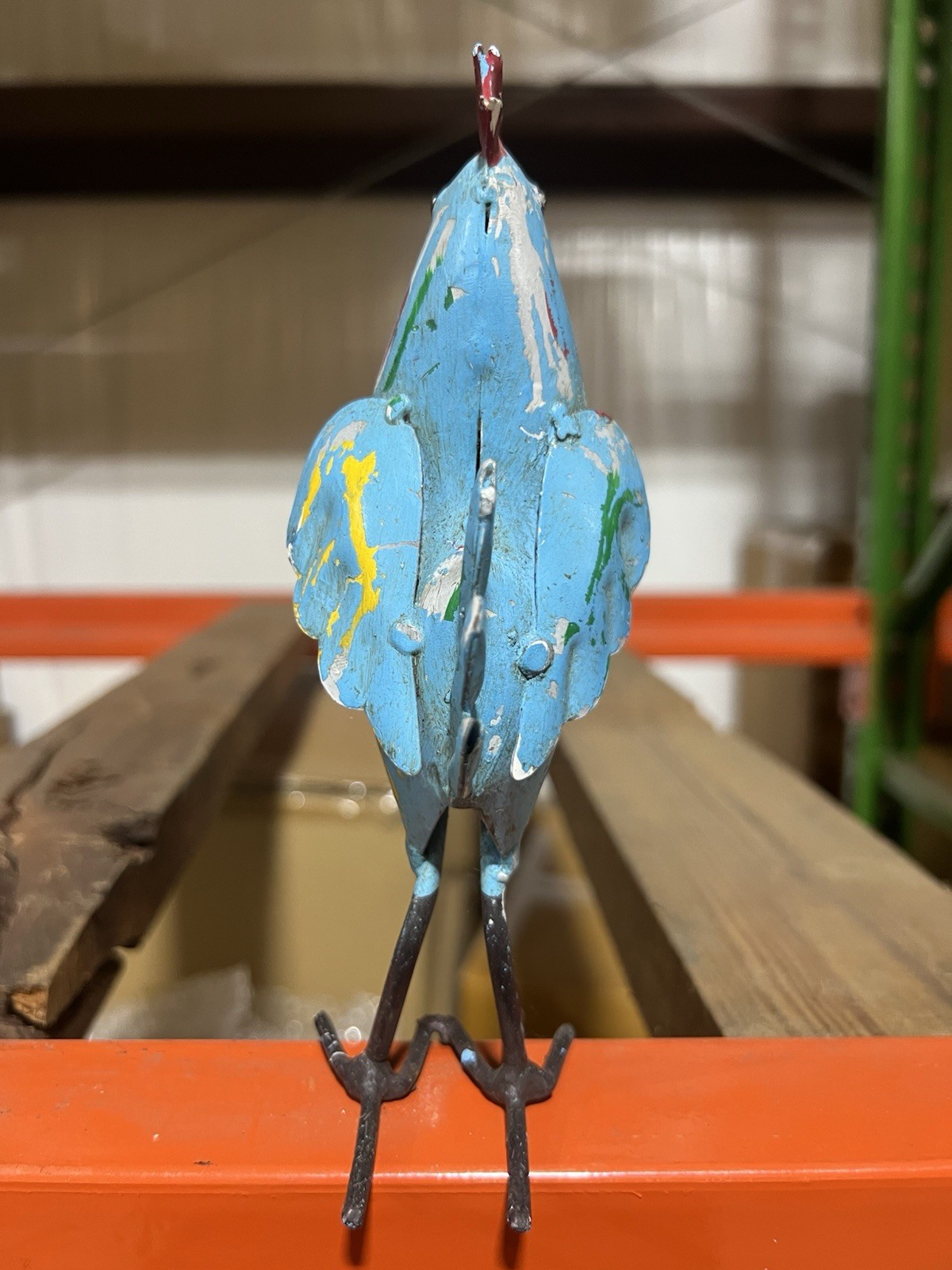SMALL METAL ROOSTER