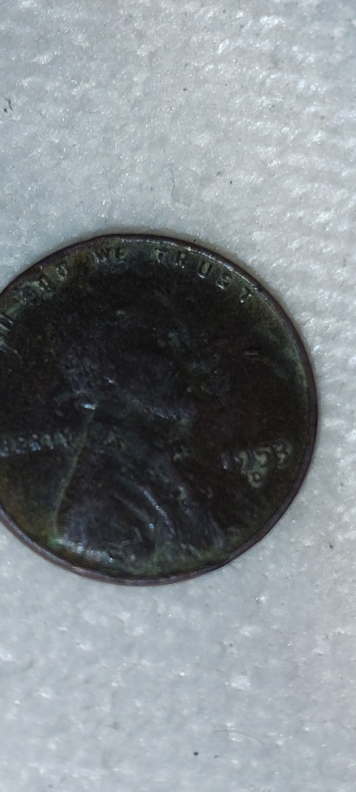 1953-D Lincoln Wheat Penny – Denver Mint – VF Brown Copper – RARE MINT ERROR