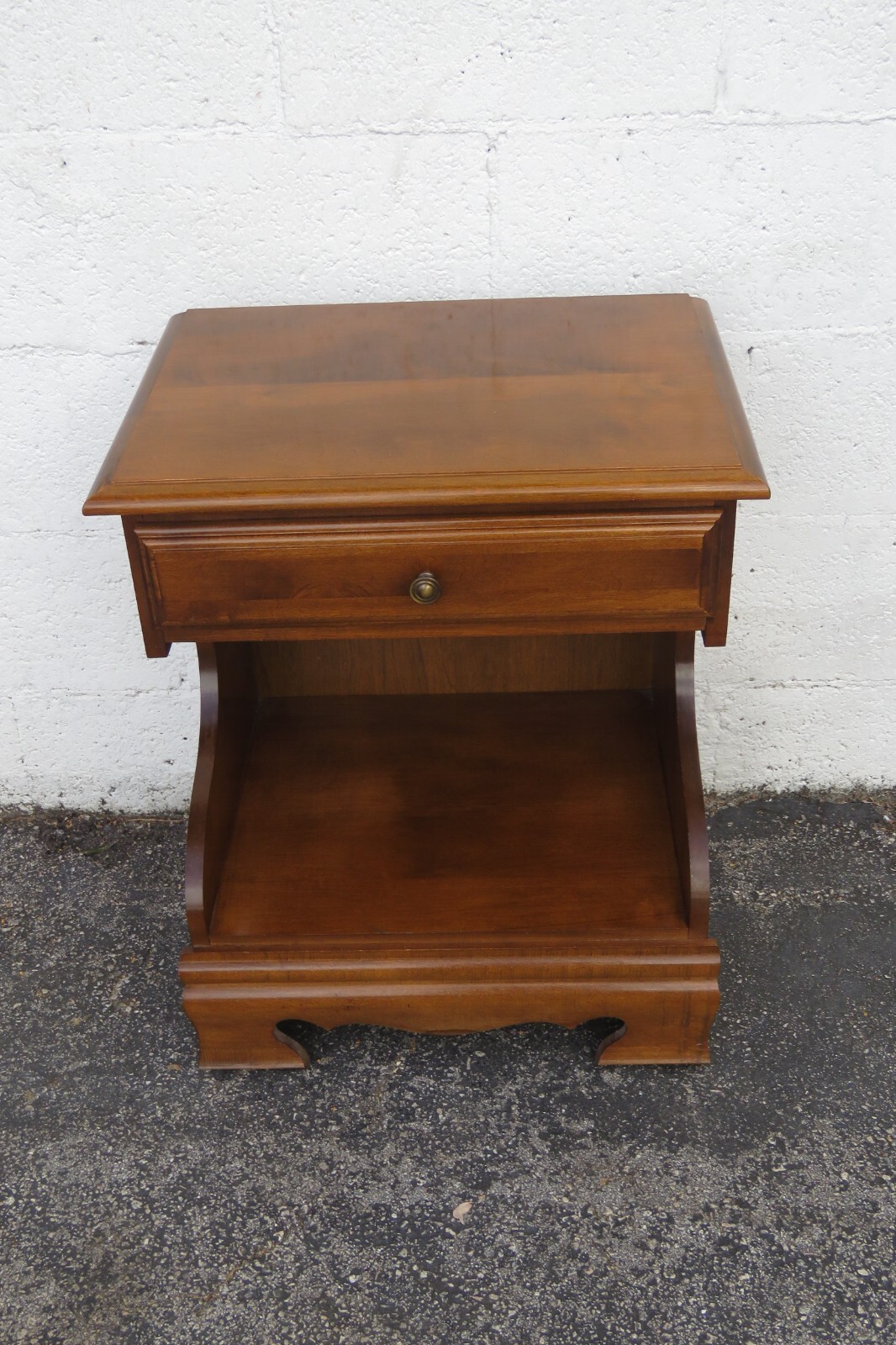 Tall Maple Nightstands End Side Bedside Tables a Pair 5975
