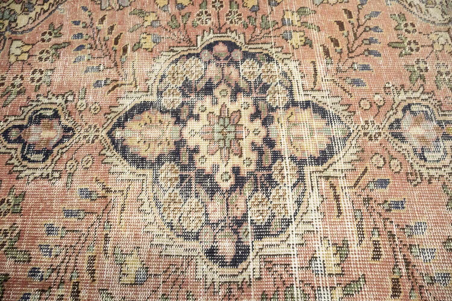 Semi-Antique Distressed Handmade Oriental Wool Rug Entryway Carpet 3’1×4’4 Ft