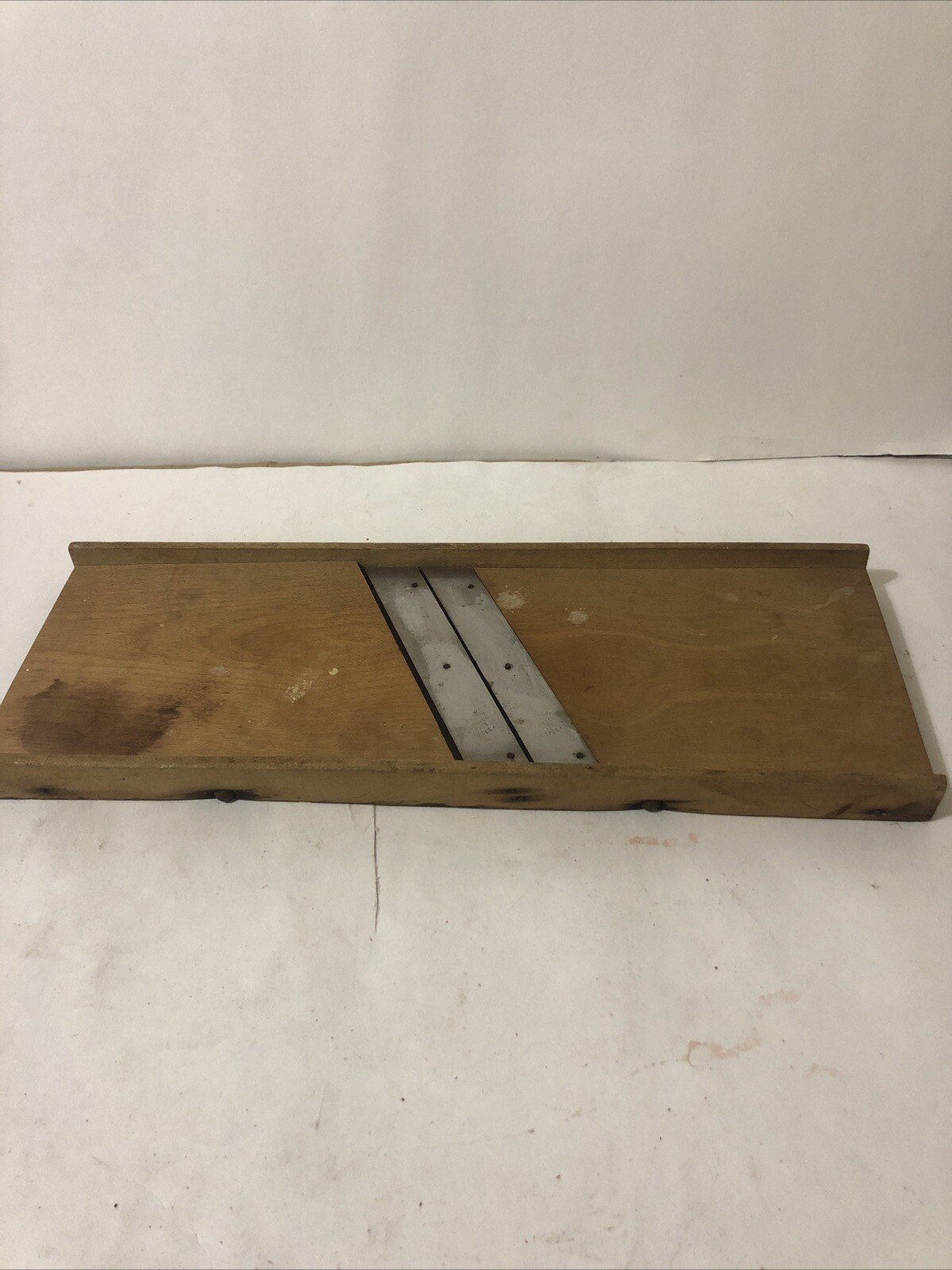 Rustic Wooden Dual Blade Cabbage Slaw Cutter Shredder Mandoline Kitchen Kate