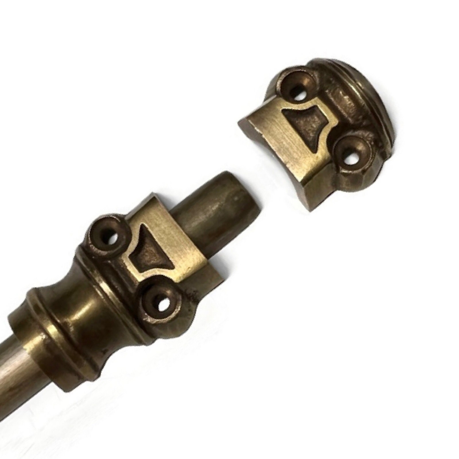 110″ inch LARGE oval knob CREMONE solid brass Heavy slide Bolt espagnolet 280 cm
