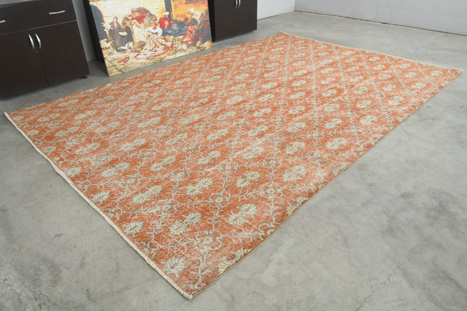 7×10 Turkish Hand-Knotted Vintage Oversize Rug Living Decor Large Carpet,686