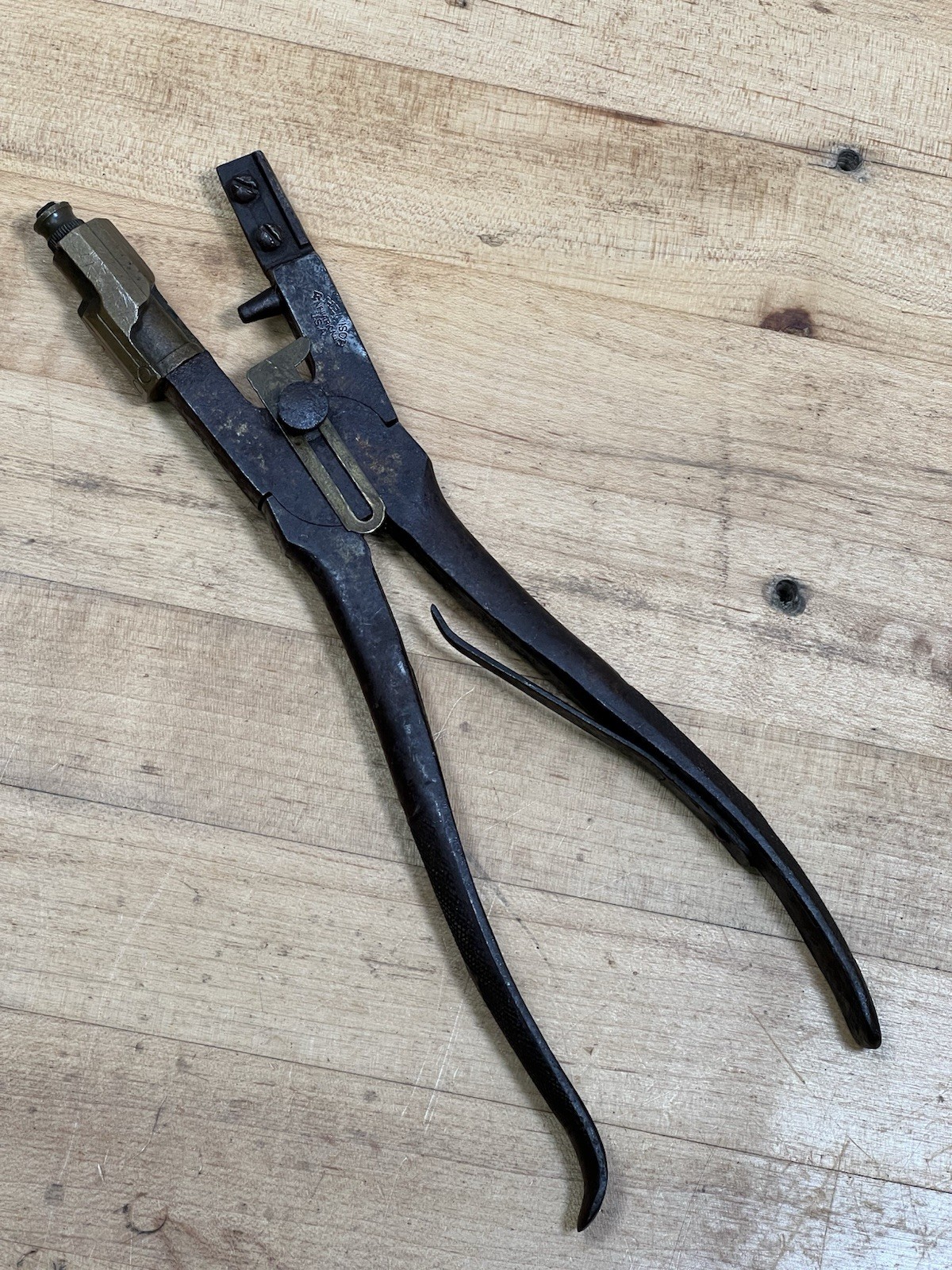 Antique 1800s R Heinisch Newark Button Hole Cutter Leather Tool – Made in USA