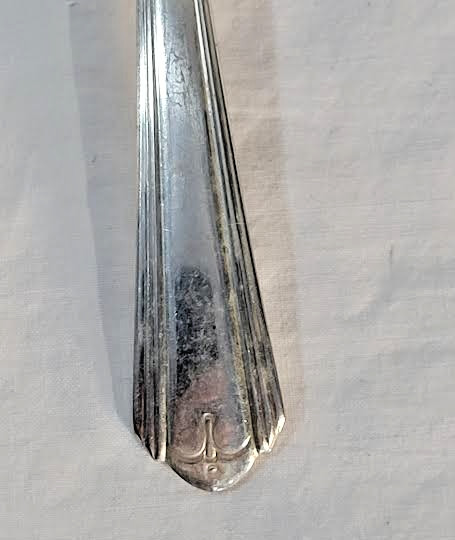 Set 11 Period Early American Silver Plate Salad Dessert Forks
