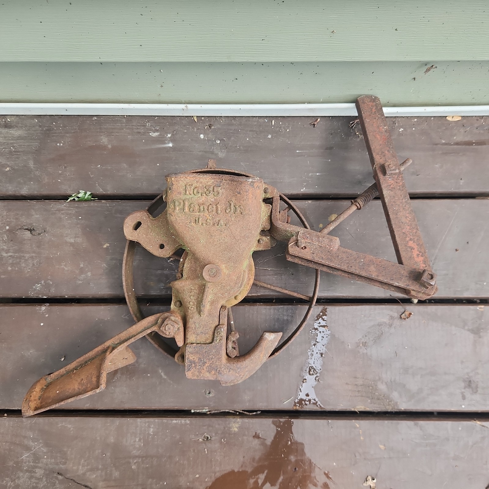Rare antique Planet Jr No 35 seeder planter attachment collectible garden tool