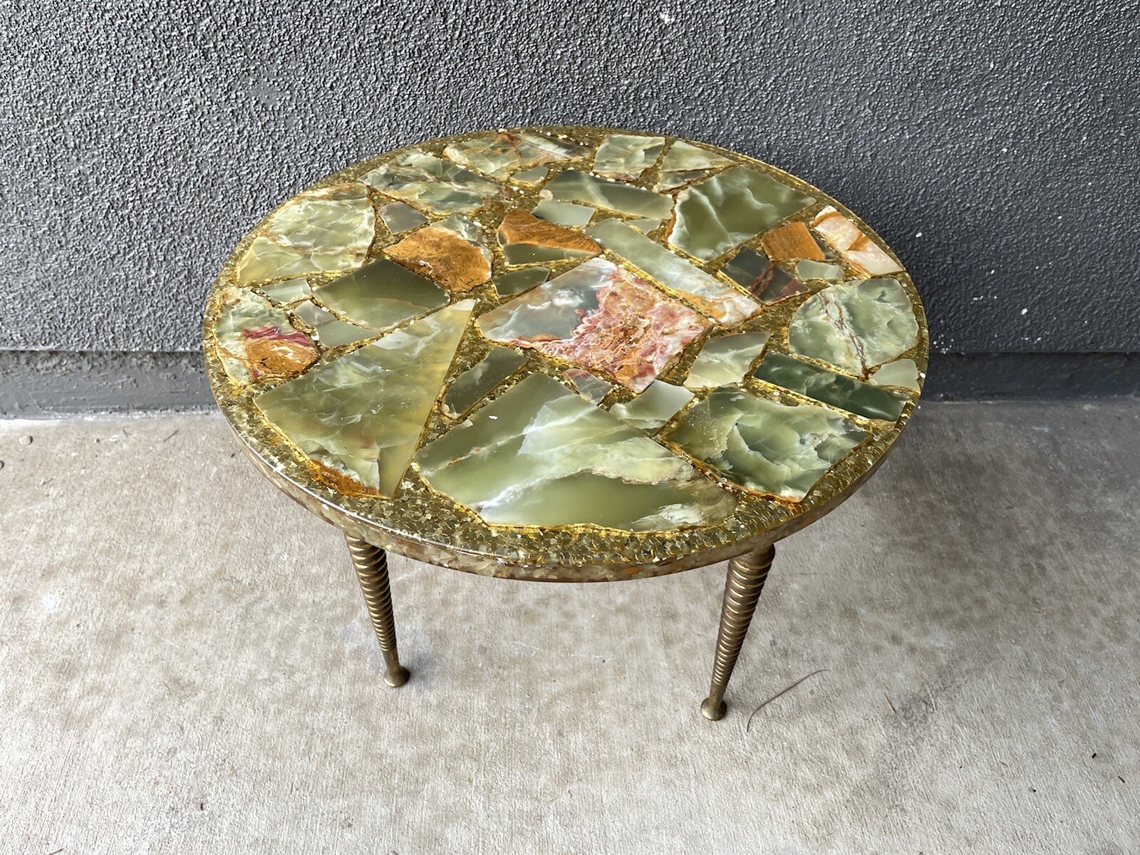 Marble Onyx Brass TABLE MID CENTURY EAMES Arturo Pani French Italian DECO ERA