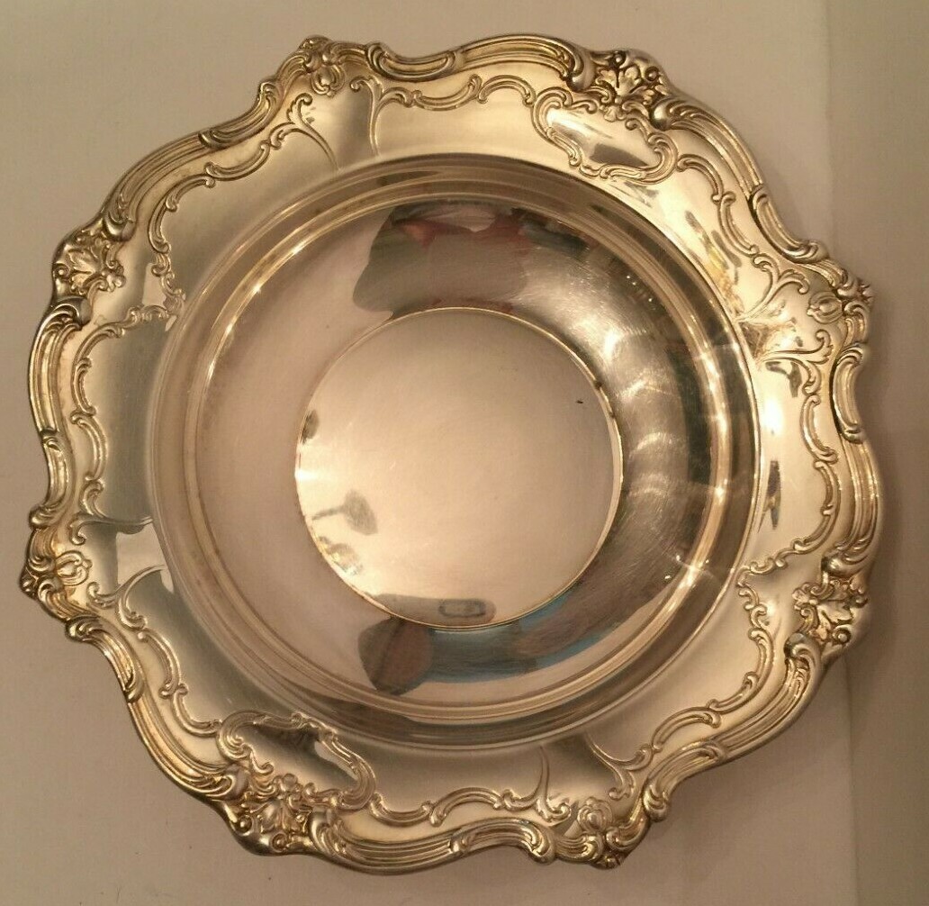 Gorham Silver Original Chantilly Silverplate Candy Dish Bowl Makers Mark YC1310