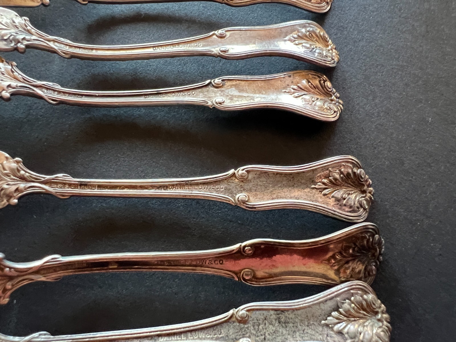 Sterling Silver Strawberry Berry Fork Daniel Low Josephine **READ** Monogrammed