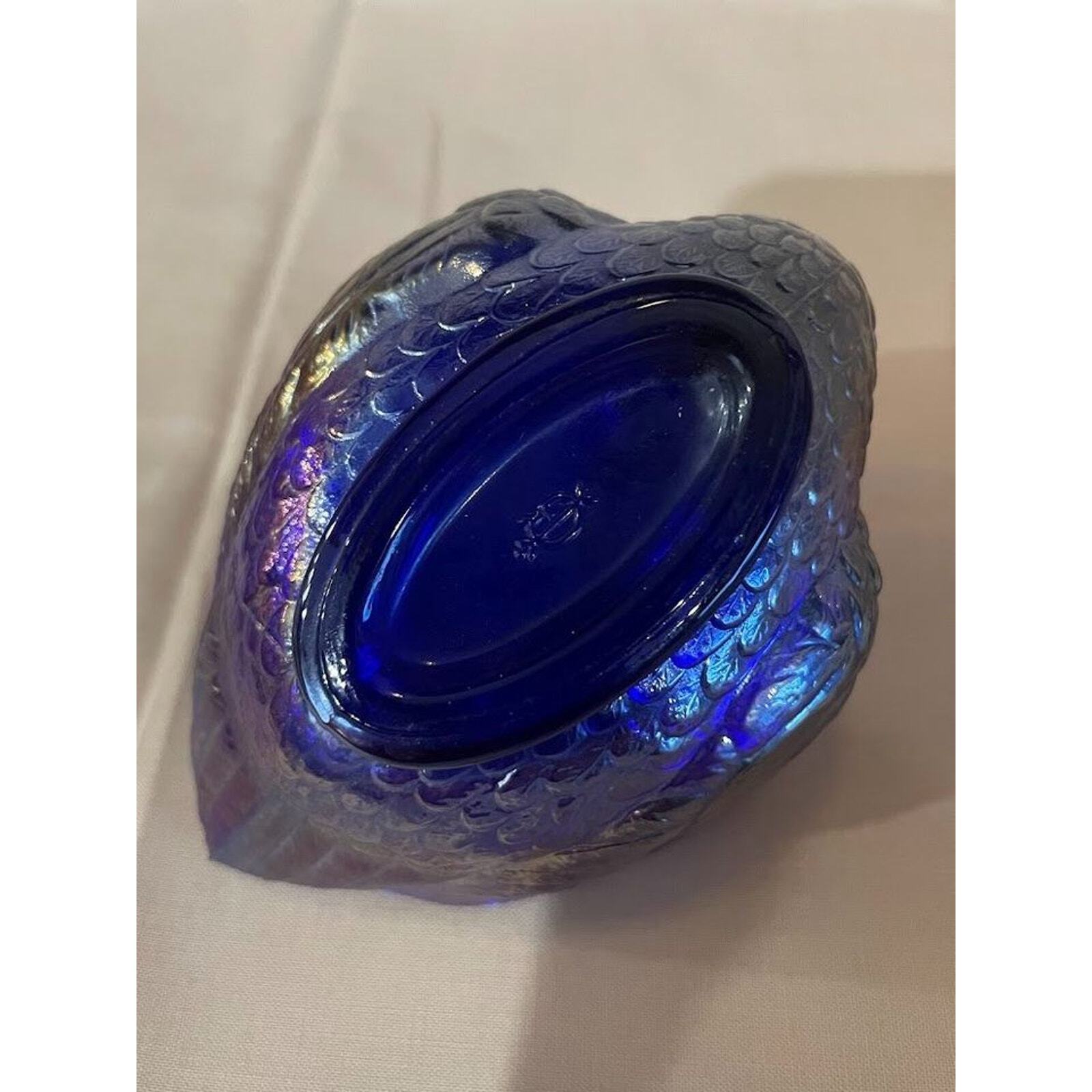 Swan Irridescent dish vintage