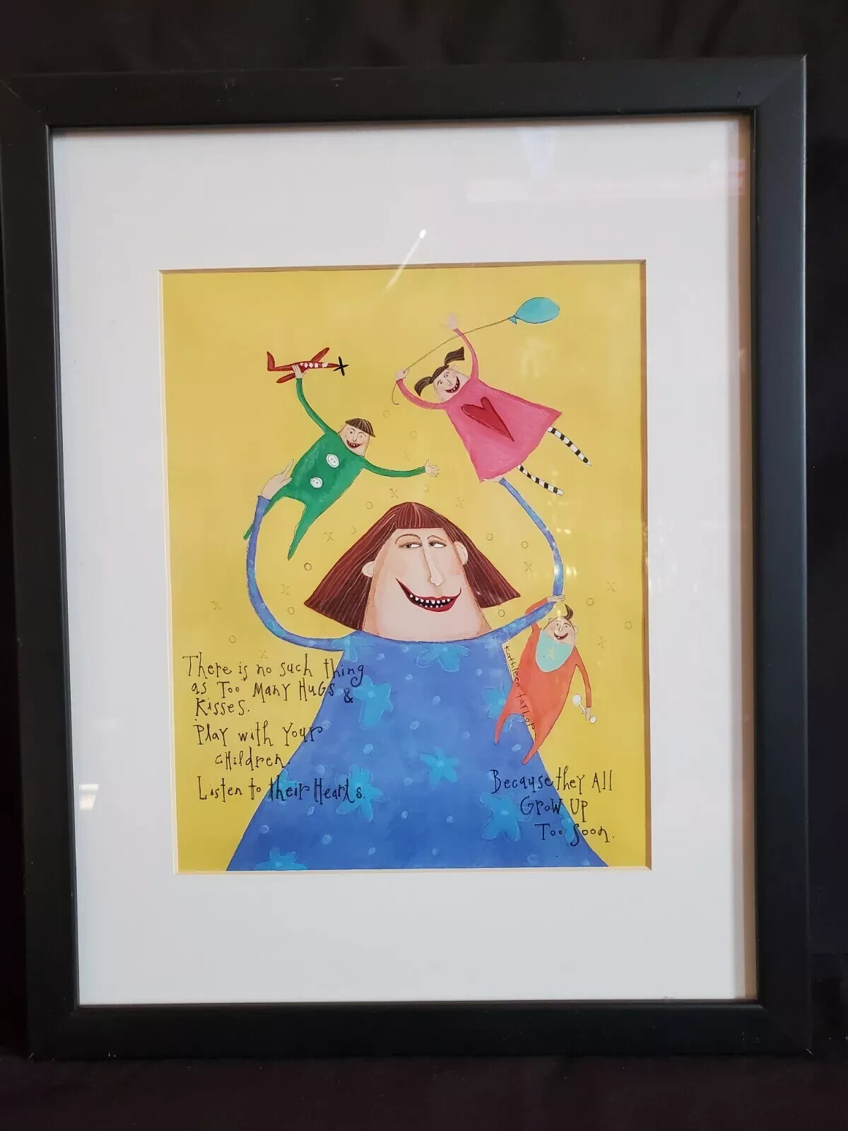 Whimsical Art Print by Kathleen Taylor “Because They All Grow up To Soon”.