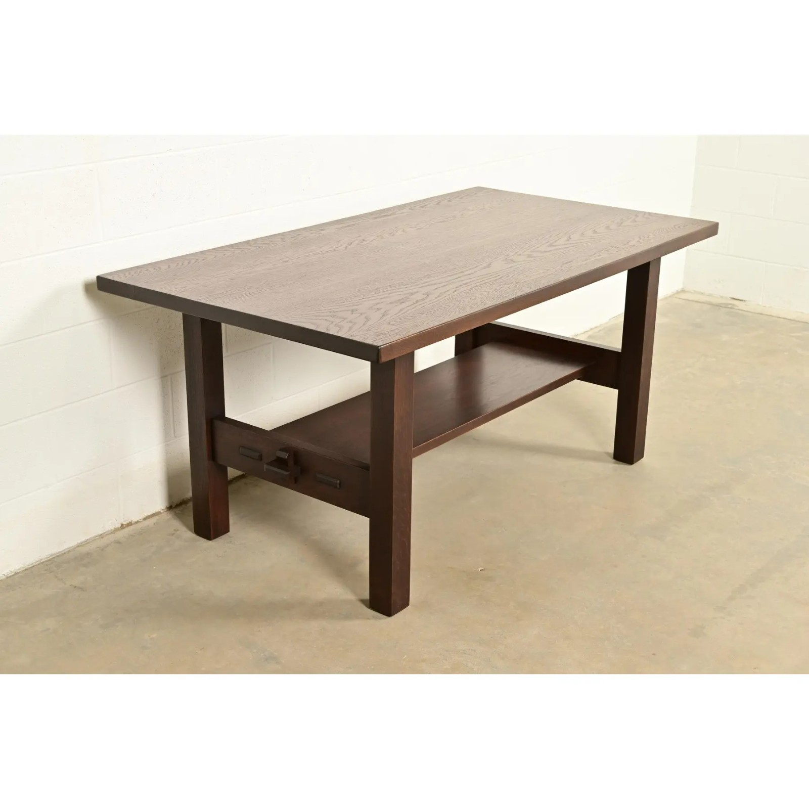 Gustav Stickley Antique Mission Oak Arts & Crafts Dining Table, Refinished