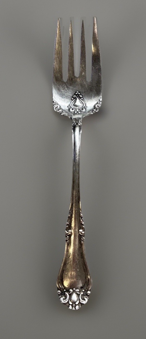 VTG Oneida Community Reliance Silverplate Cold Meat Serving Fork Wildwood 8.25”3