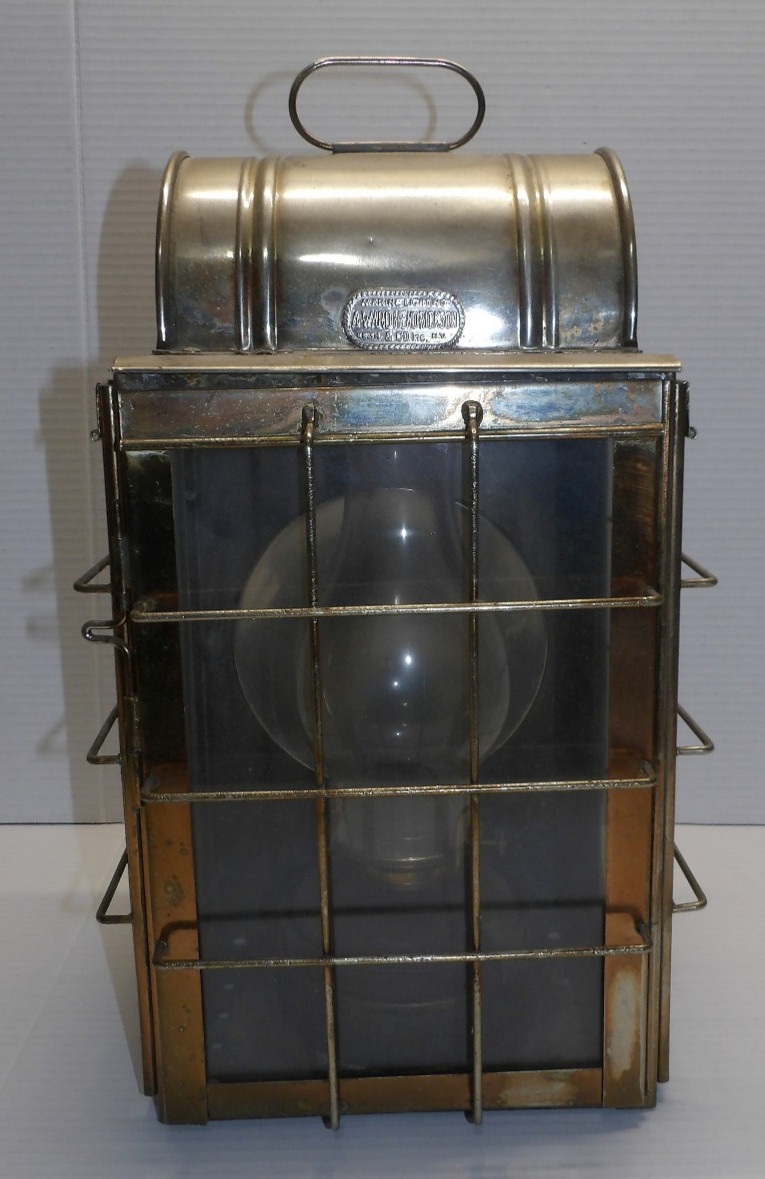 Antique Ship Cabin Lantern A Ward Hendrickson Marine Lighting Brooklyn NY