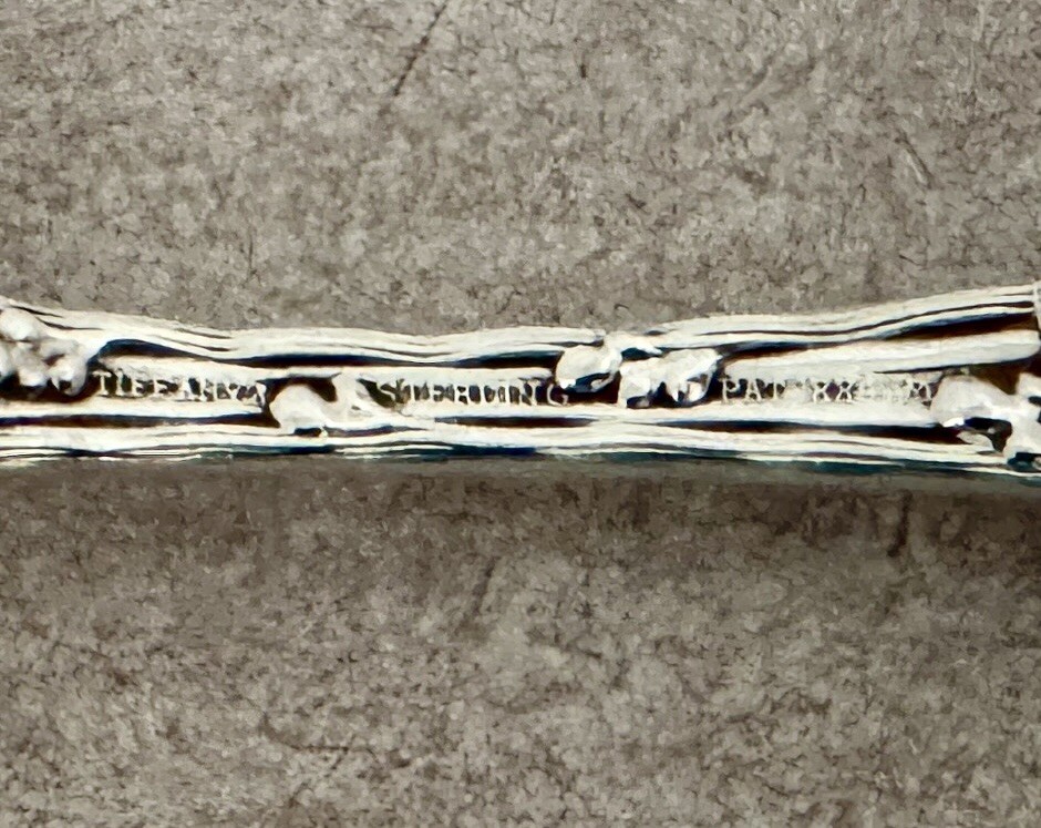 TIFFANY WAVE EDGE PATTERN STERLING 7” OVAL SOUP DESSERT SPOON NO MONOGRAMS