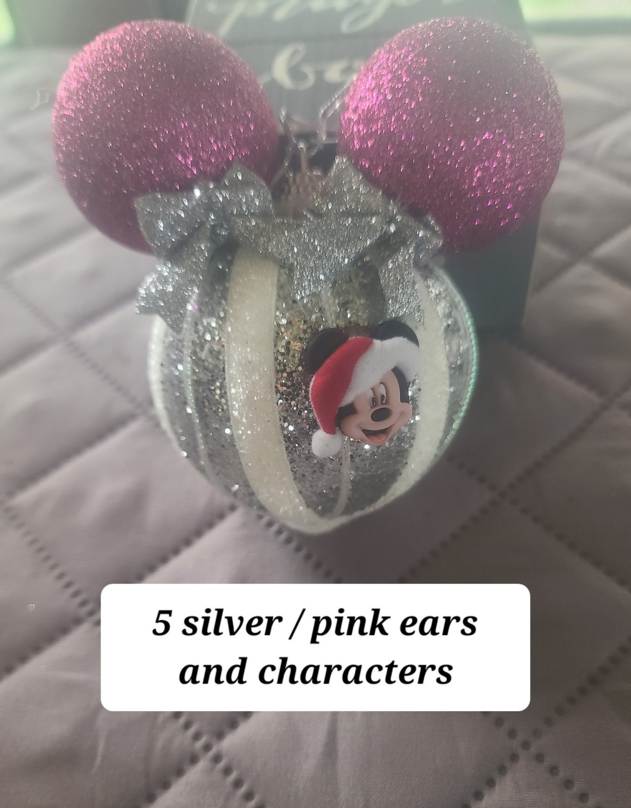 MICKEY MOUSE CHRISTMAS TREE ornaments Lot Total 55 handcrafted
