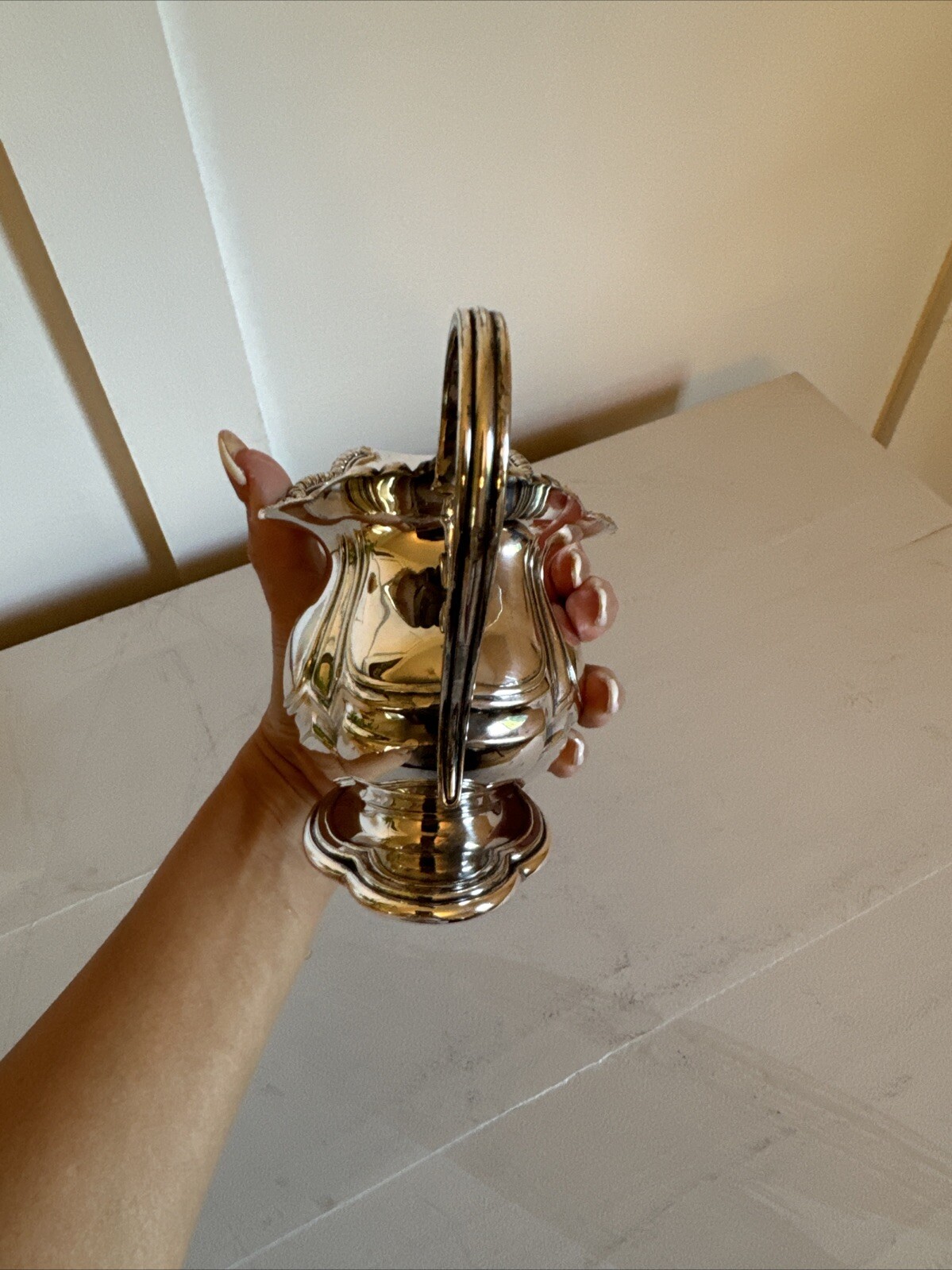 Lot Of 3 Vintage E.E.H Smith Co. Silver Handle Tea Pot w/Lid – Stamped, Creamer