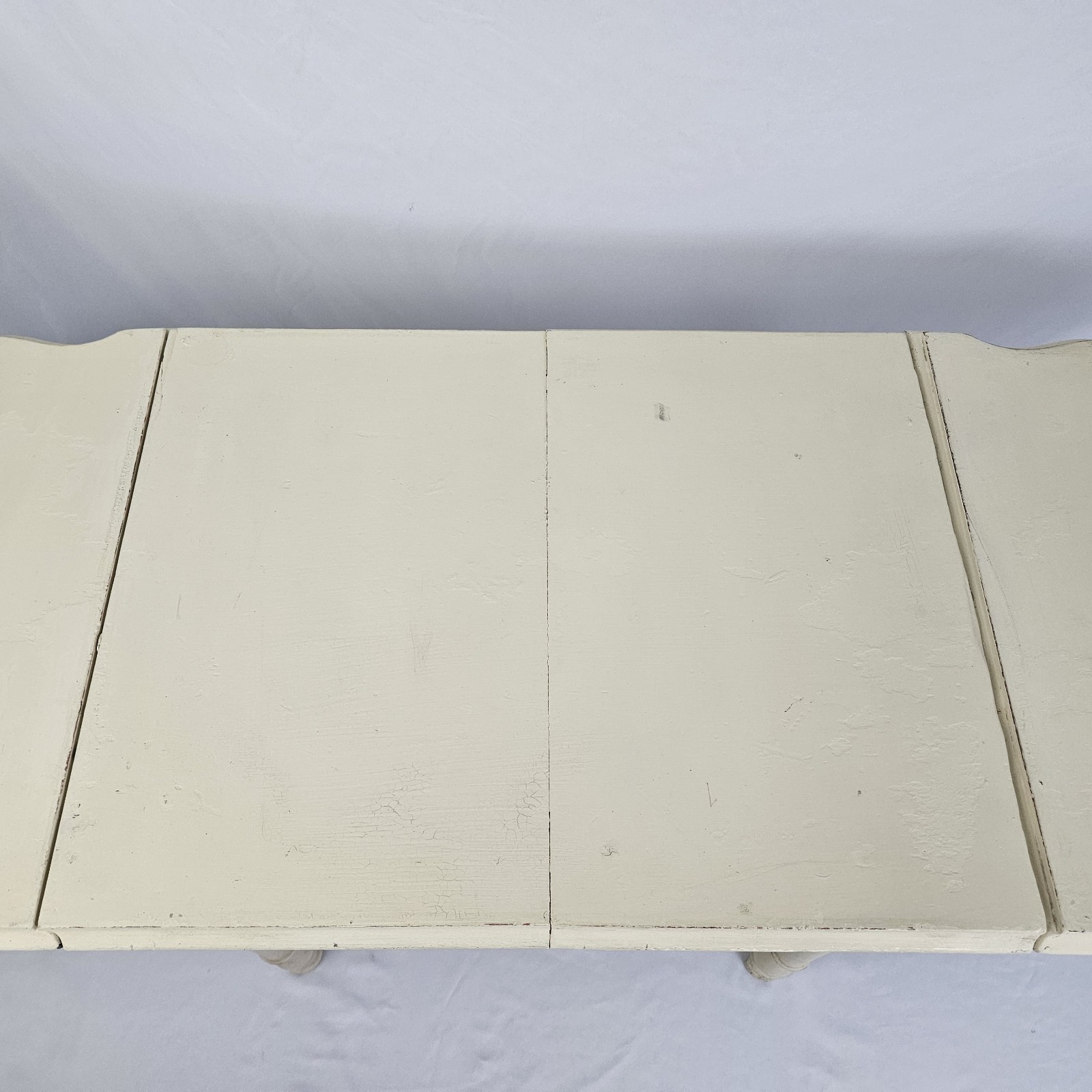 Antique Drop-Leaf Work Table Sewing Crafts Old Painted Country Cottage Kid Size