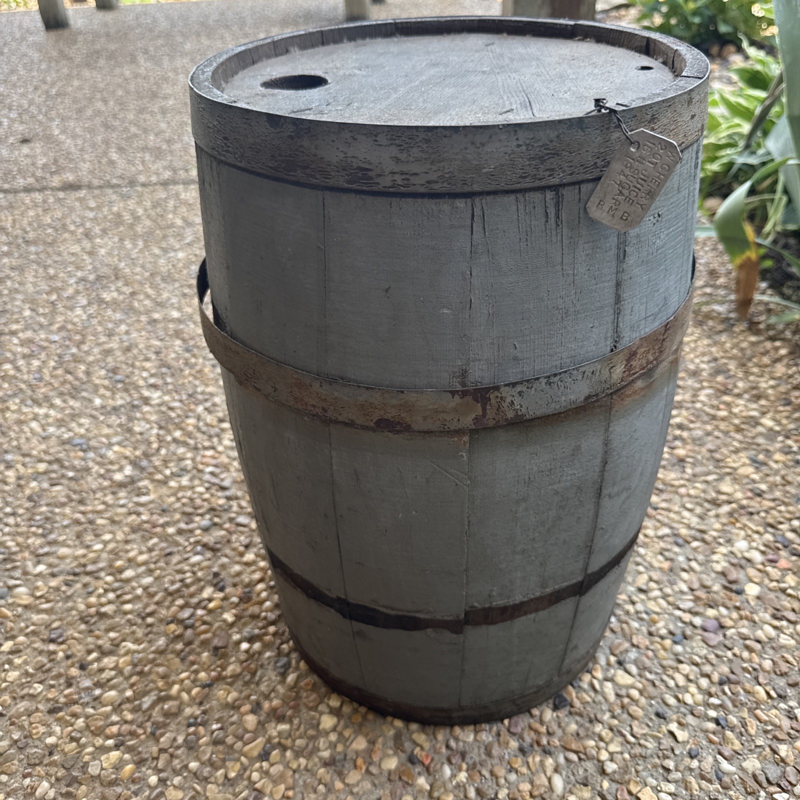 Vintage Barrel From 1947 -16” Tall-10.5 Diameter