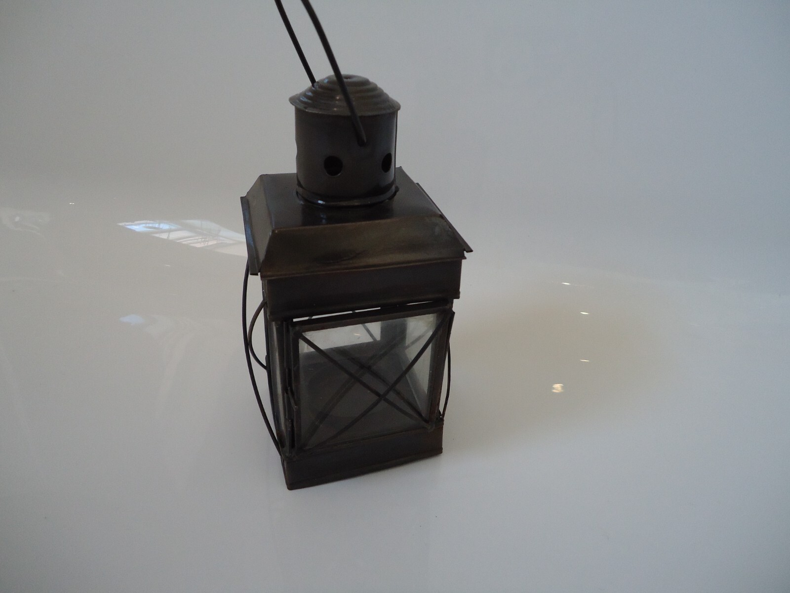 Ships Lamp Rectangular Metal Lantern – Port Side starboard Masthead Garden Gift