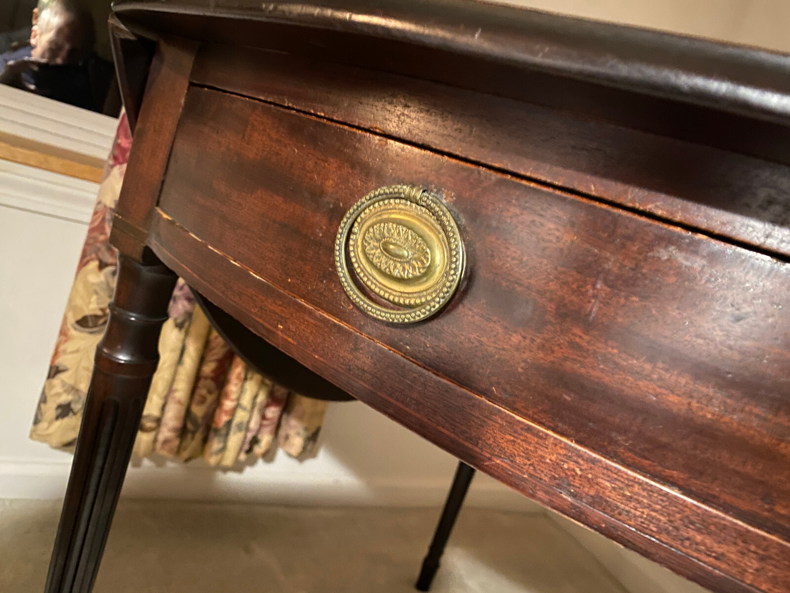 Antique Sheraton folding leaf table – mahogany – ca. 1800’s