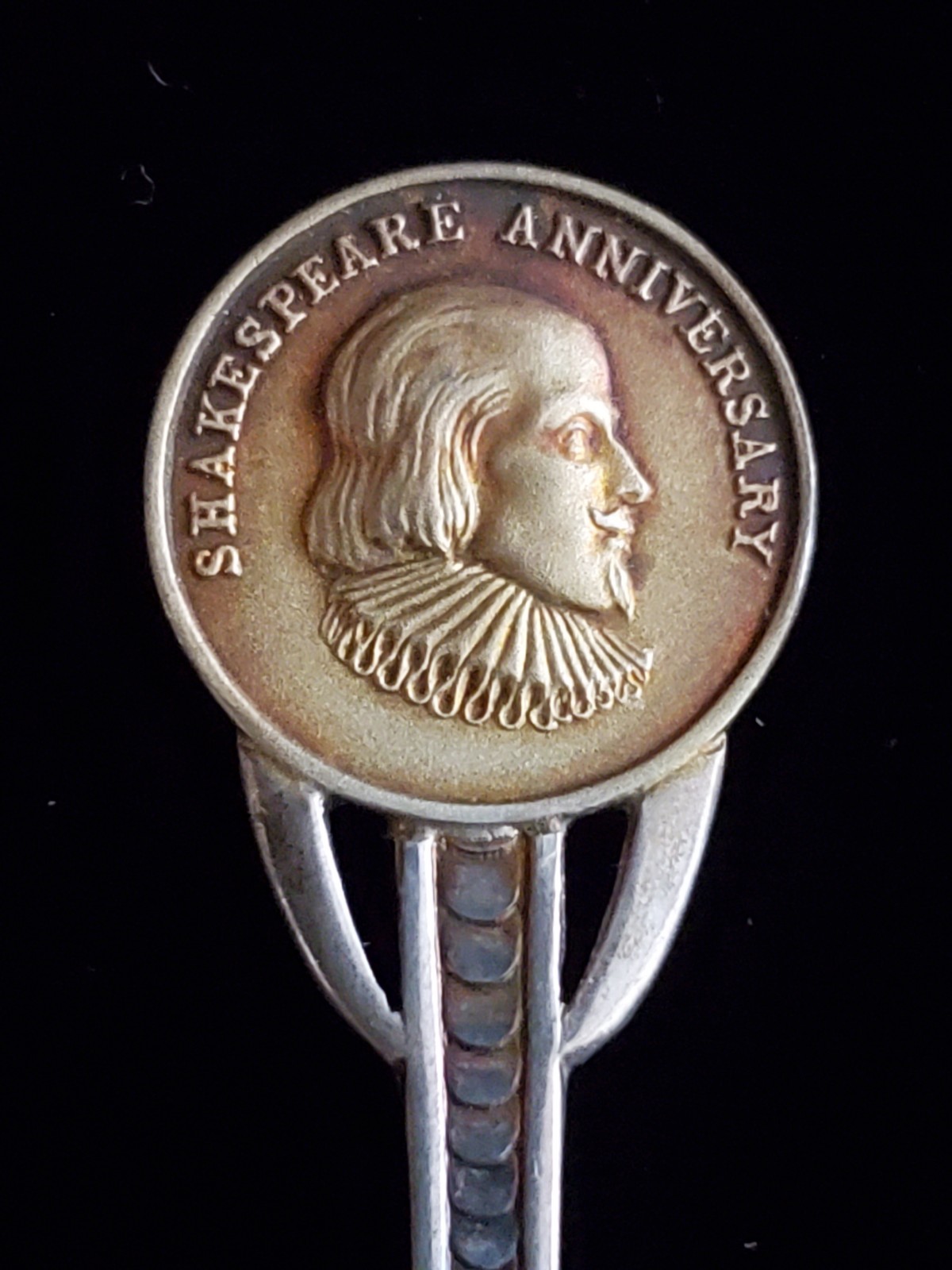 Shakespeare Anniversary Turner & Simpson Birmingham 1913 Sterling 4 3/8″ Spoon