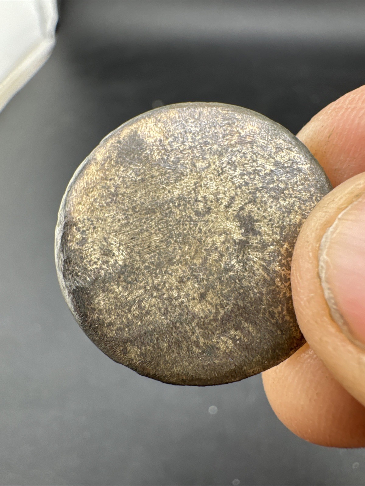 Colonial Era Button Found In Virginia Early American Flat Button #30