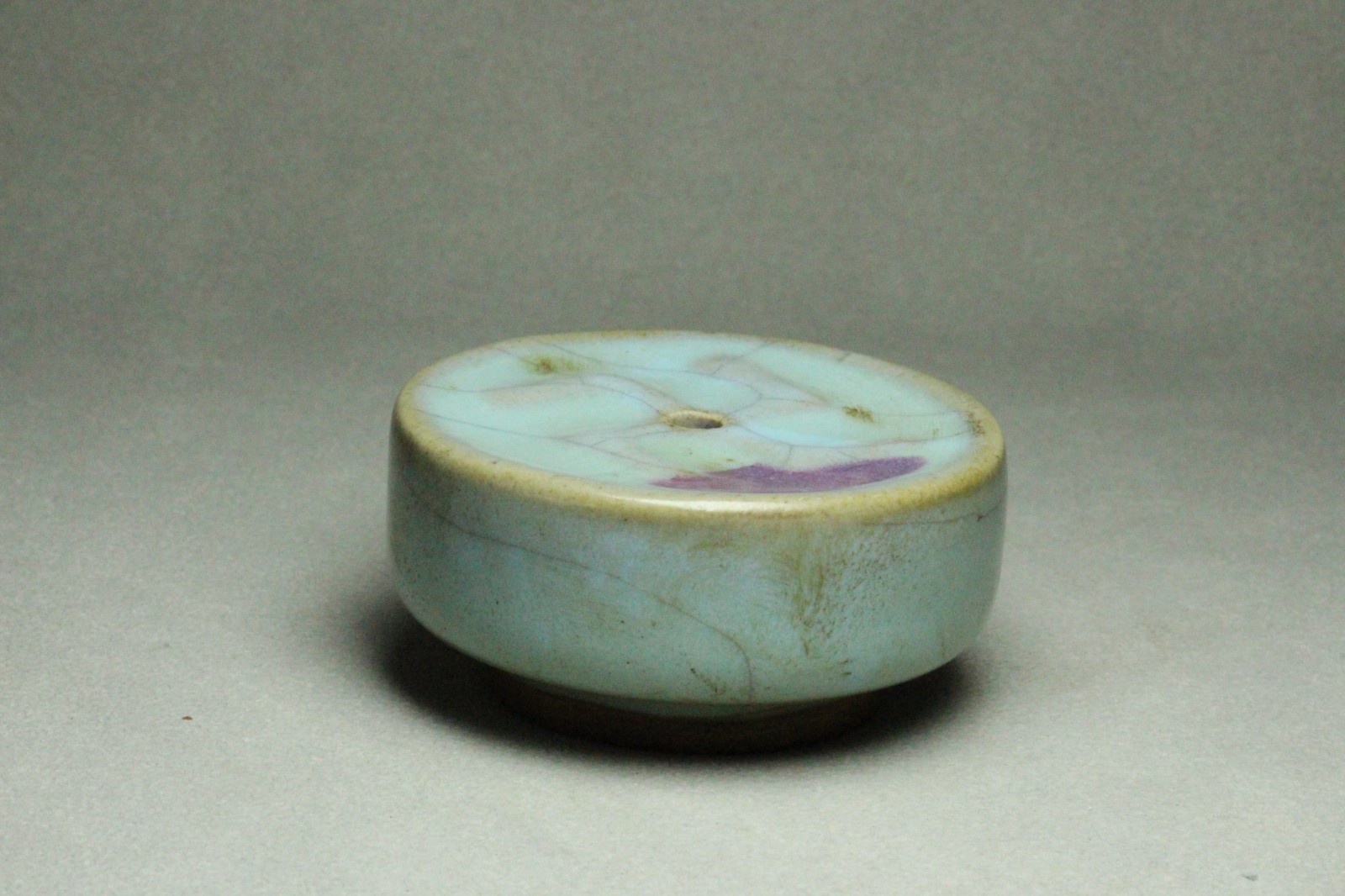 Chinese AntiqueJun ware “Wan” Ink Drop Water Dropper Porcelain