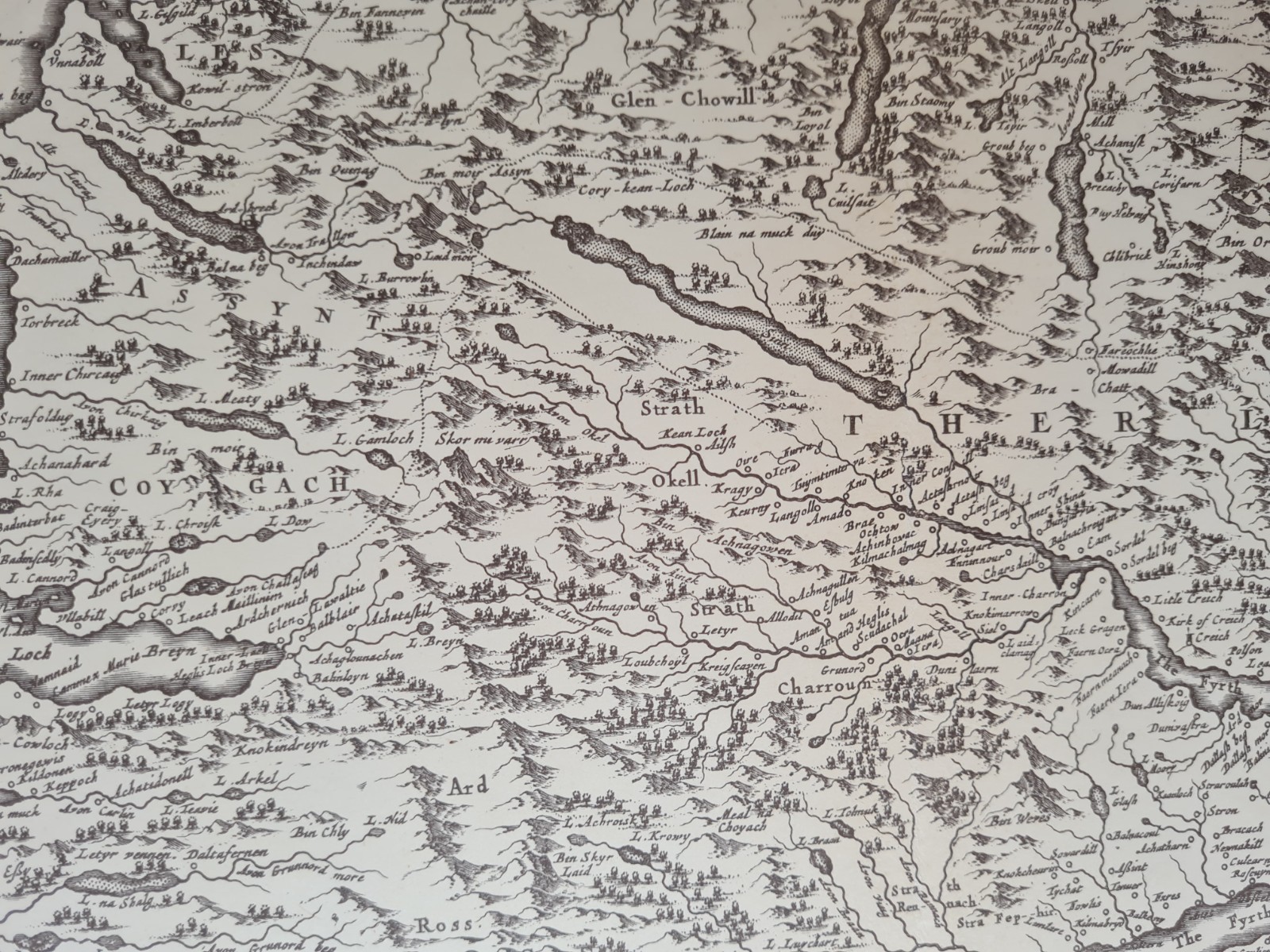 Antique (1912) map – Extima Scotiae – Scotland – 1912 copy from Blaeu’s 1654 map