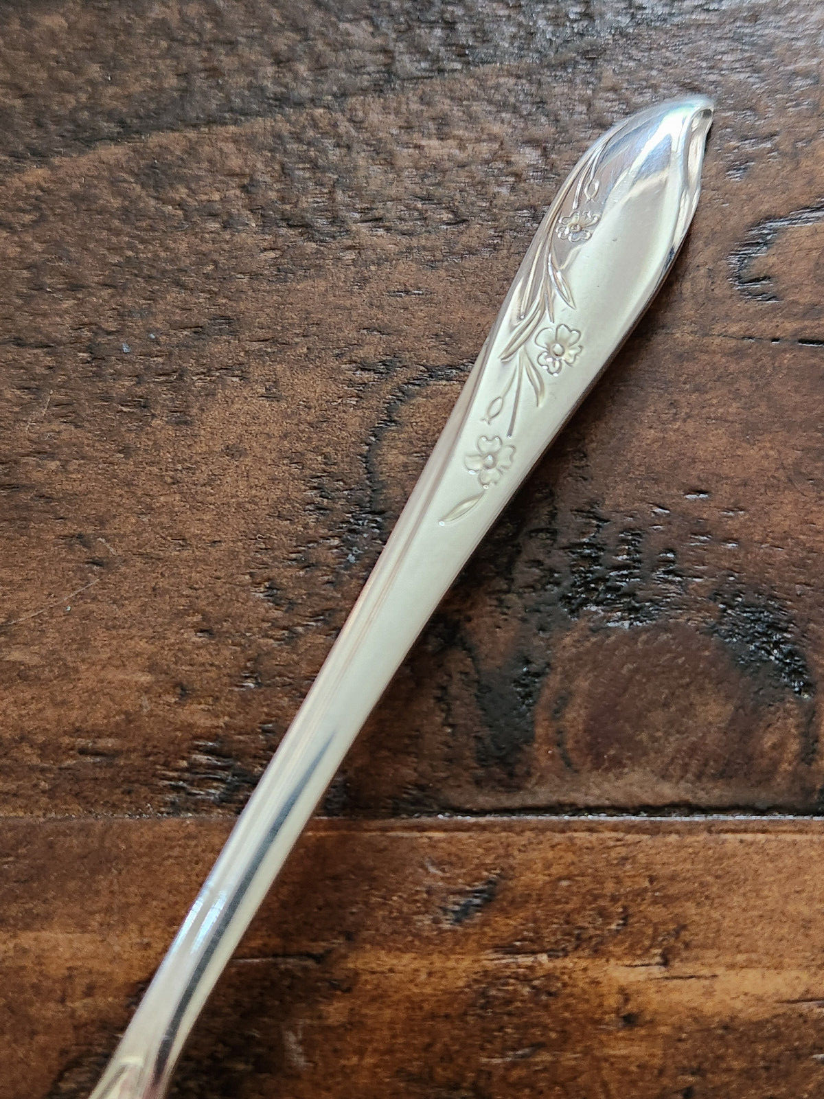 1847 ROGER BROS IS SPRINGTIME LARGE SUGAR SIFTER SPOON 5 3/4 INCH