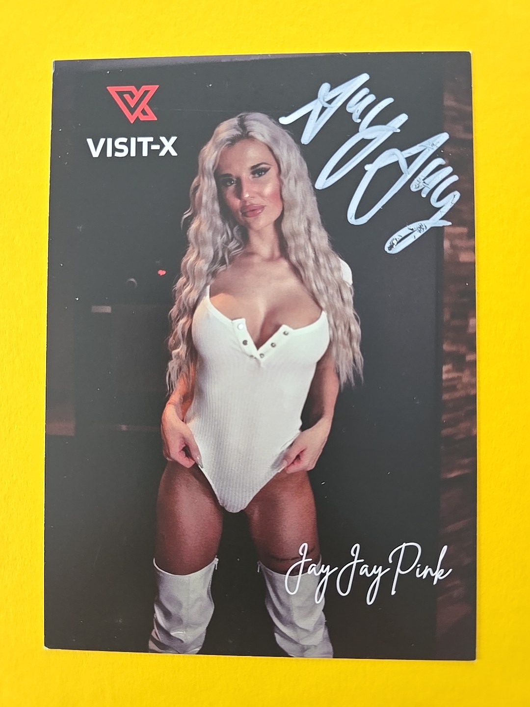 JAY JAY PINK AUTOGRAPH SIGNED AUTOGRAPH SIGNED Autograph Card Adult MODEL