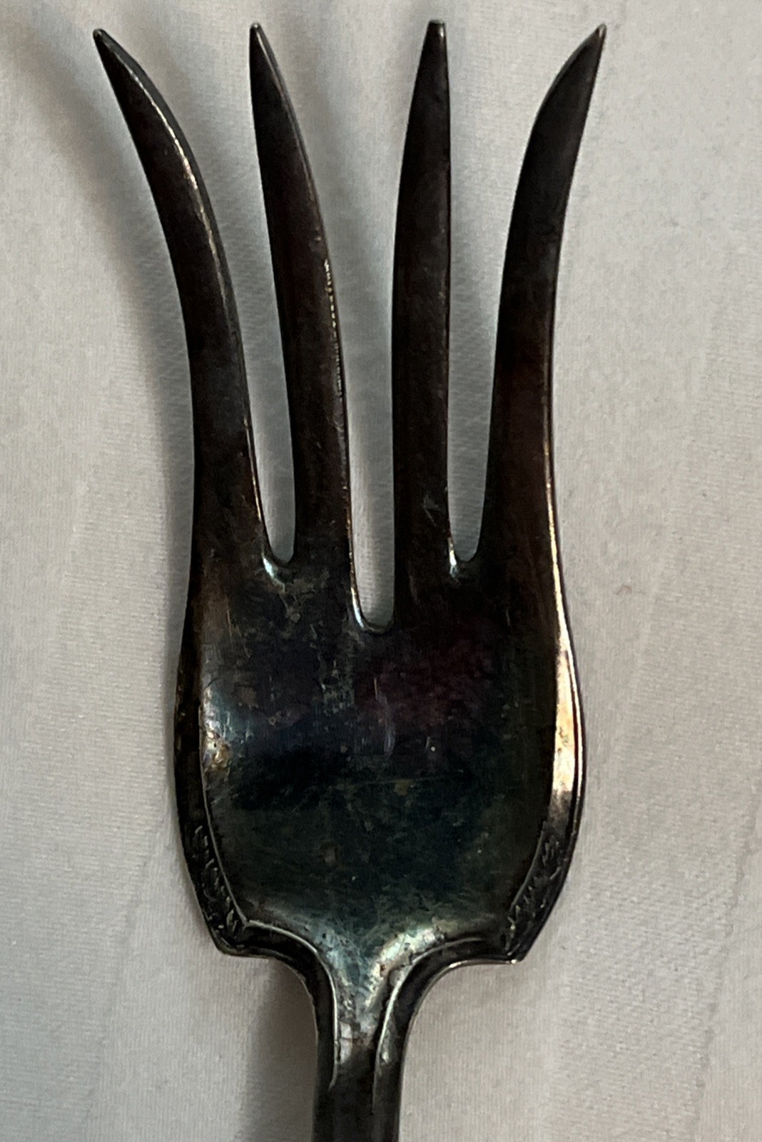 1847 Roger’s Bros Cold Meat Serving Fork Old Colony Silver Plated