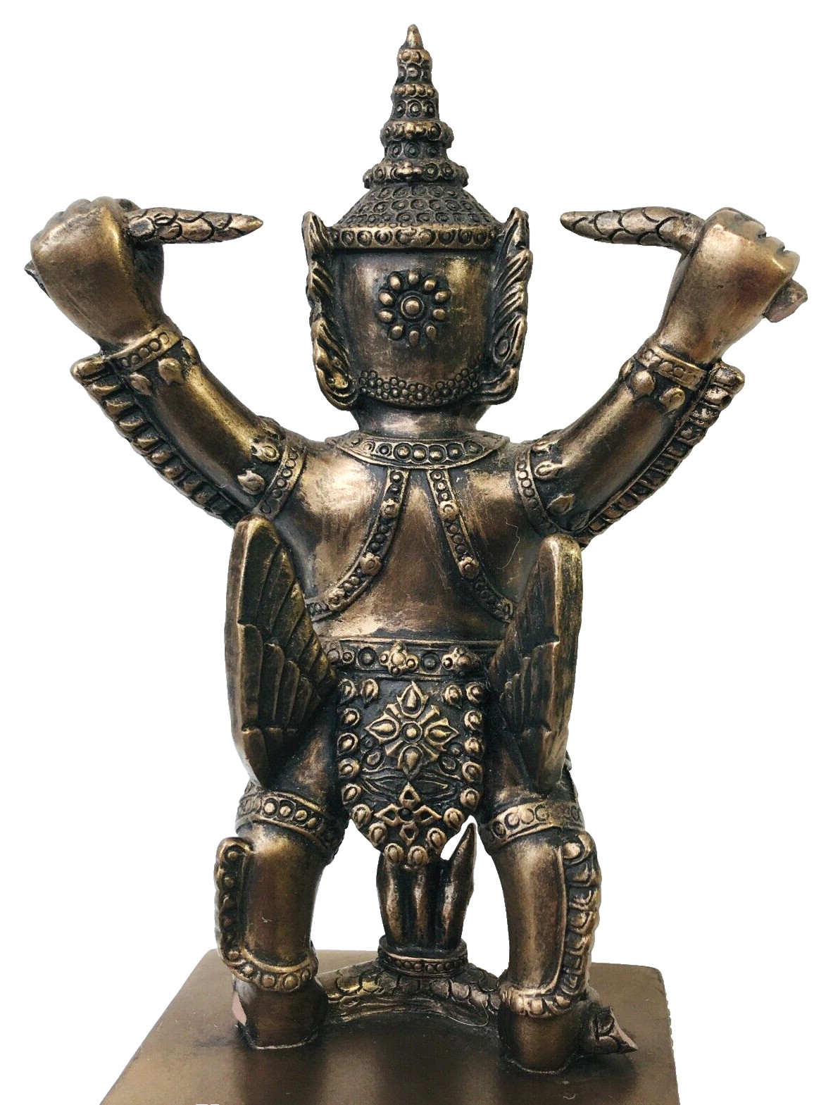 Veronese Bird Warrior Signed 2001 Conquer Snake Bronze Copper Figure 6″ READ